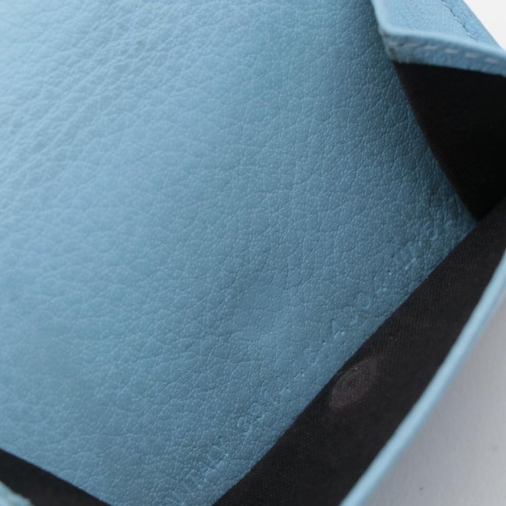 Balenciaga Papier Mini Wallet in Blue Calfskin Lea - Picture 5 of 5